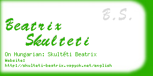 beatrix skulteti business card